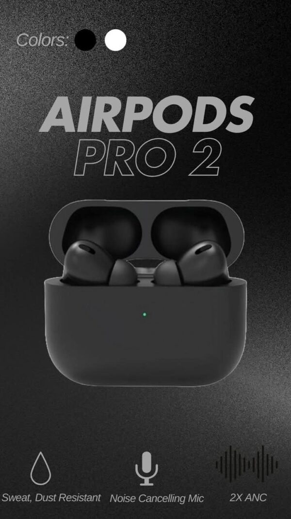 Airpods pro 2nd generation black edition - Image 2
