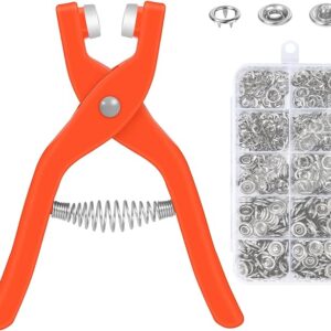 Tich Button Machine Plier with 25 Plastic Snap Buttons