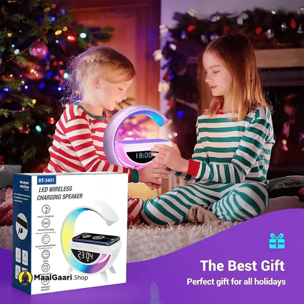 BT 3401 LED Wireless Charging Speaker - Image 3
