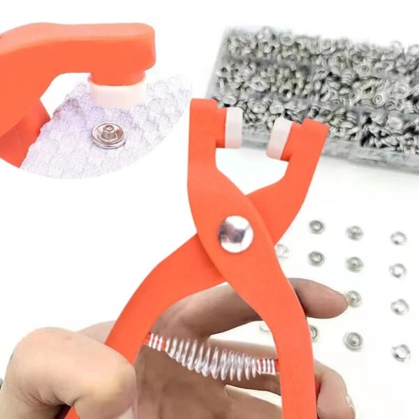 Tich Button Machine Plier with 25 Plastic Snap Buttons - Image 4
