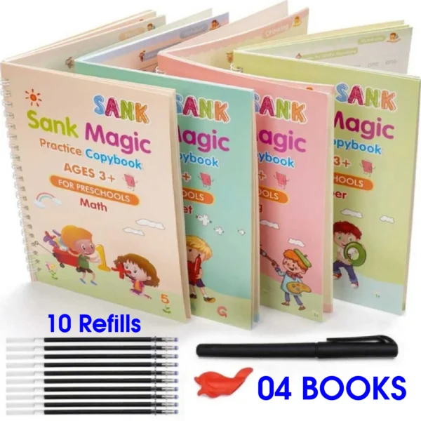 4 in 1 Sank Magic Book | Reusable Magic Practice