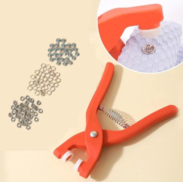 Tich Button Machine Plier with 25 Plastic Snap Buttons - Image 3
