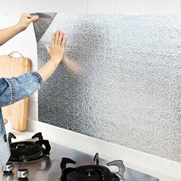 Marble Sheet Sticker | Silver Foil | 60 x 200 cm - Image 3