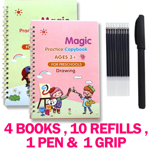 4 in 1 Sank Magic Book | Reusable Magic Practice - Image 4