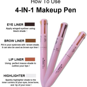 4-in-1 Makeup Pen: Waterproof Eyeliner,