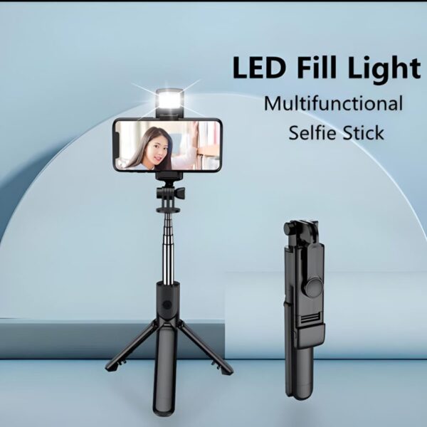 R1s Bluetooth Selfie Stick Tripod with Remote Control | 360° - Image 5