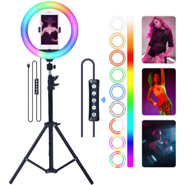 MJ-33 RGB LED Studio Ring Light - Image 2