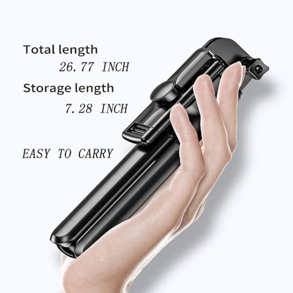R1s Bluetooth Selfie Stick Tripod with Remote Control | 360° - Image 4
