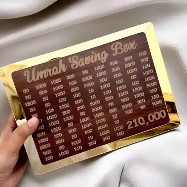 Umrah Saving Box – Premium Wooden